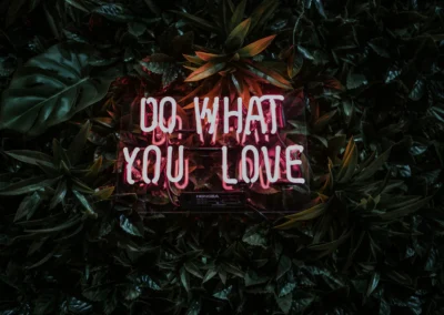 Ontvangstwand met led-neon